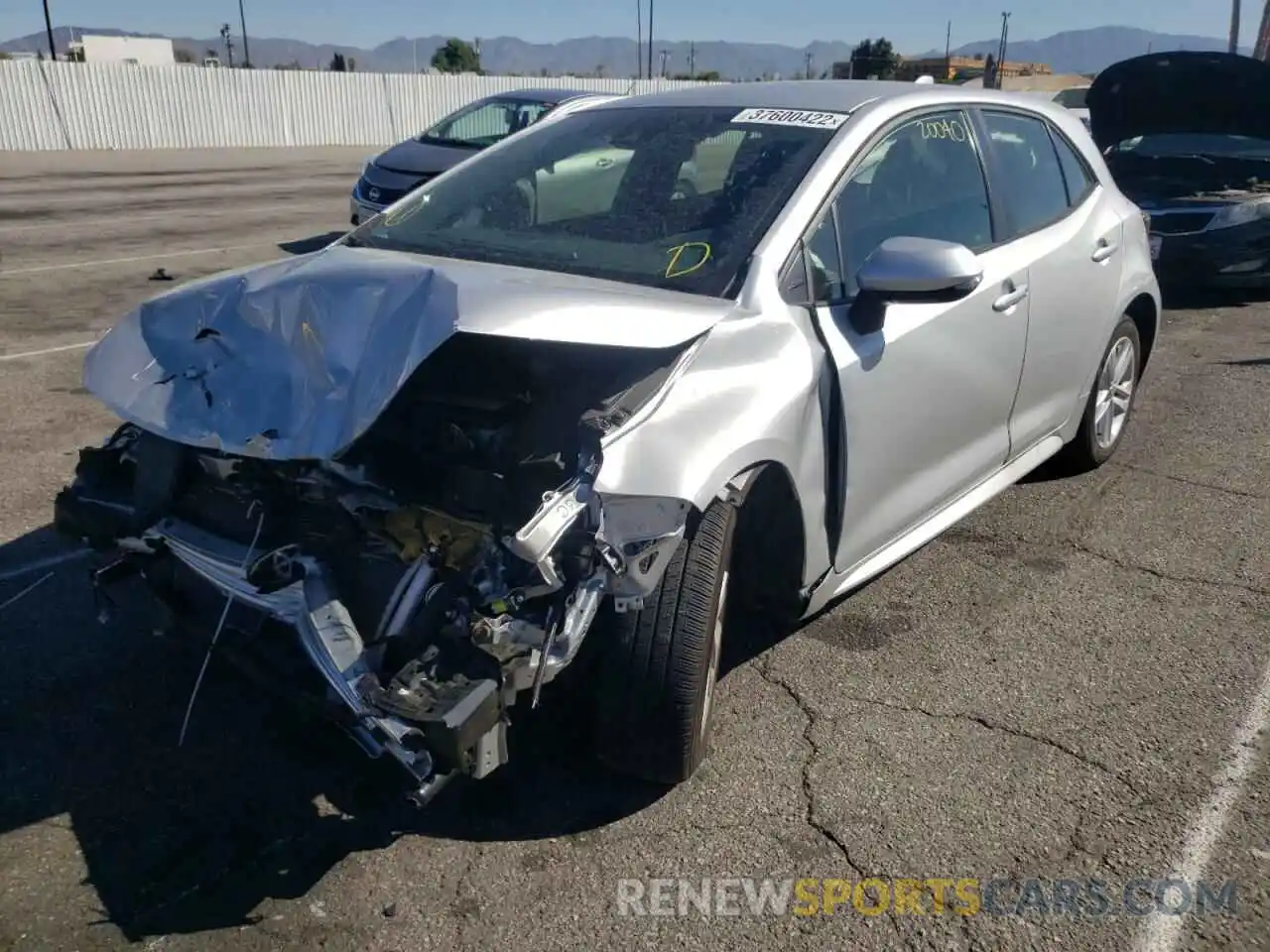 2 Photograph of a damaged car JTND4RBE3L3082999 TOYOTA COROLLA 2020