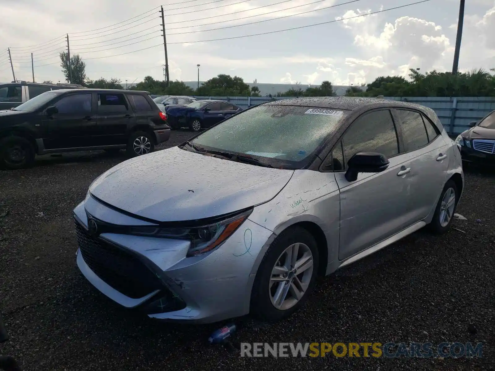 2 Photograph of a damaged car JTND4RBE4L3075558 TOYOTA COROLLA 2020