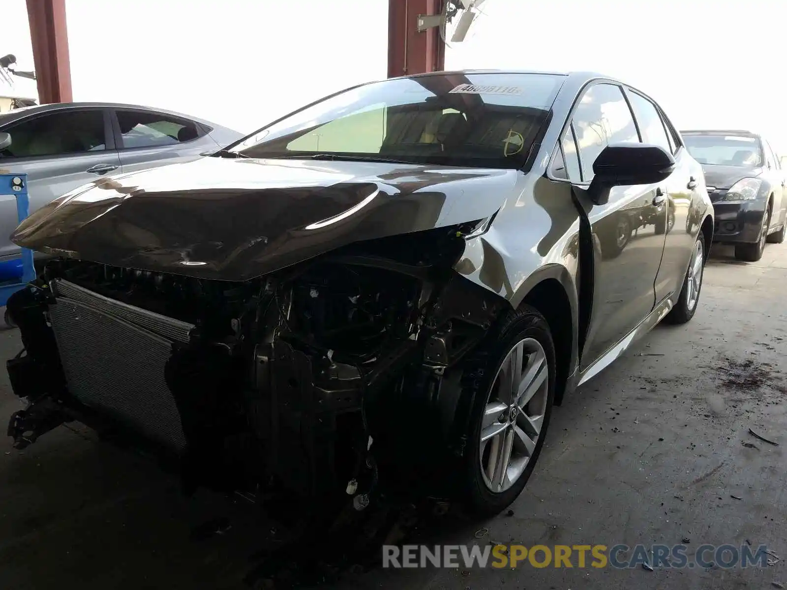 2 Photograph of a damaged car JTND4RBE4L3090626 TOYOTA COROLLA 2020