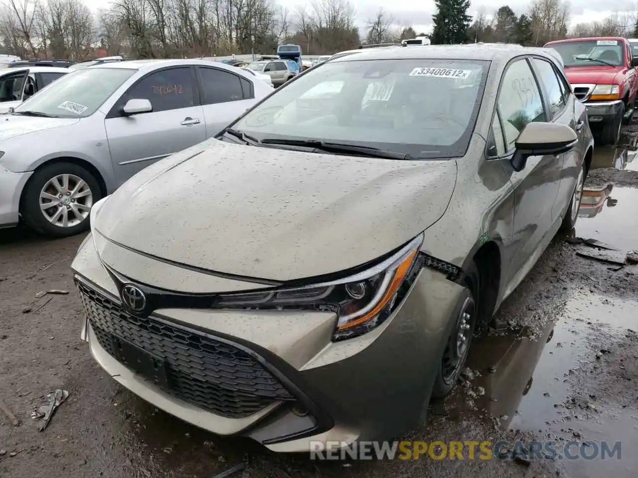 2 Photograph of a damaged car JTND4RBE4L3092358 TOYOTA COROLLA 2020