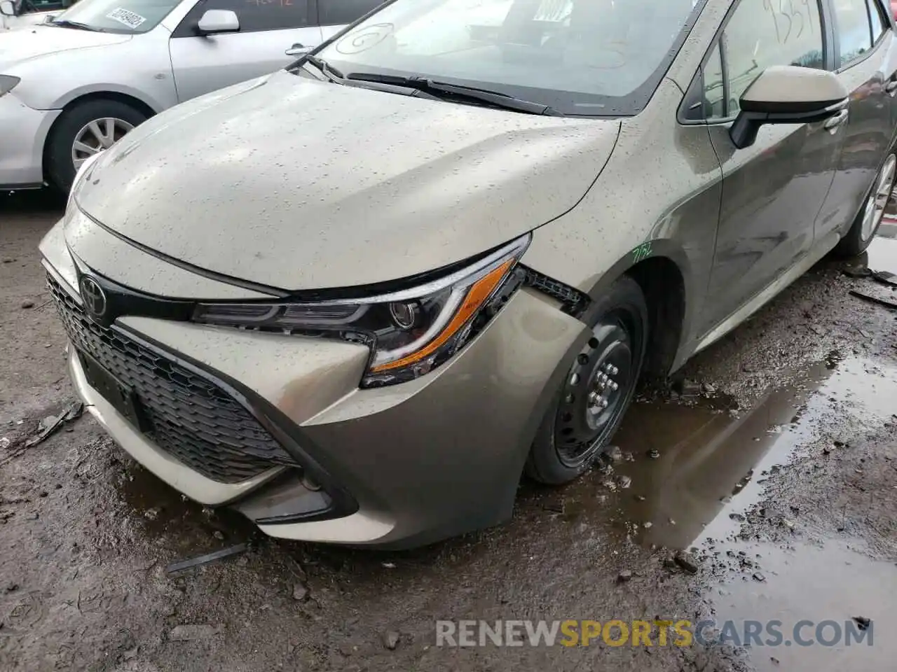 9 Photograph of a damaged car JTND4RBE4L3092358 TOYOTA COROLLA 2020