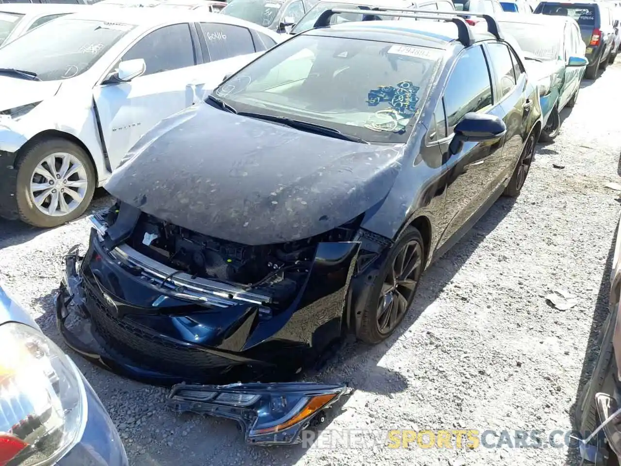 2 Photograph of a damaged car JTND4RBE5L3085273 TOYOTA COROLLA 2020