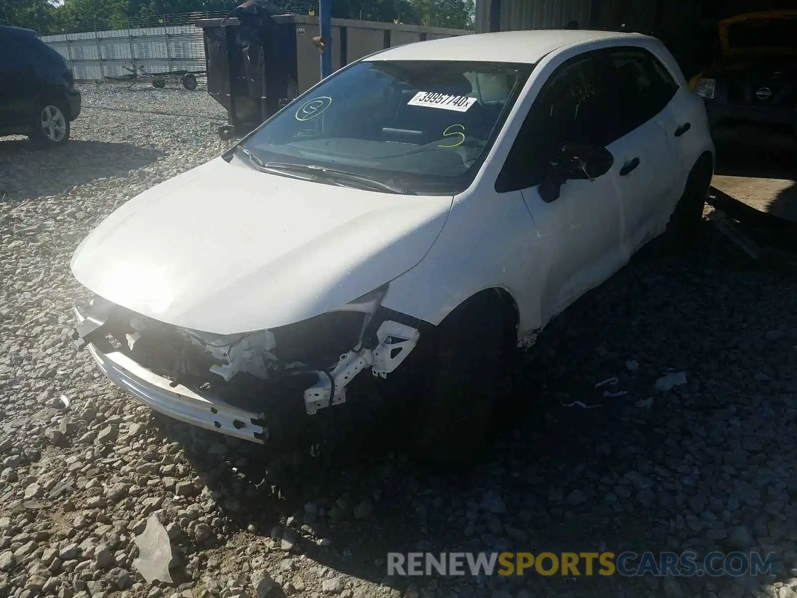 2 Photograph of a damaged car JTND4RBE5L3094118 TOYOTA COROLLA 2020