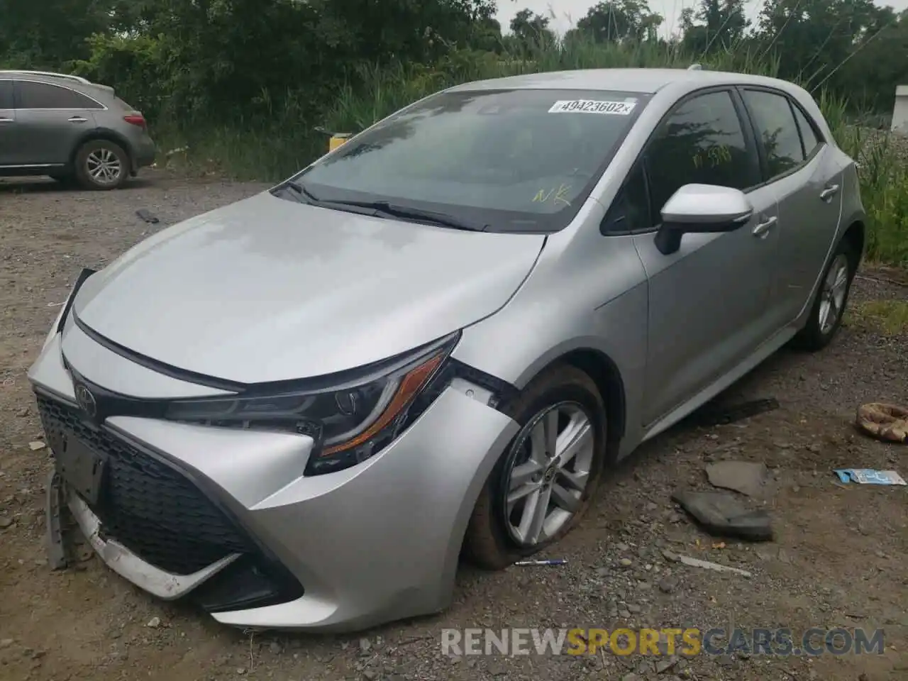 2 Photograph of a damaged car JTND4RBE5L3098962 TOYOTA COROLLA 2020