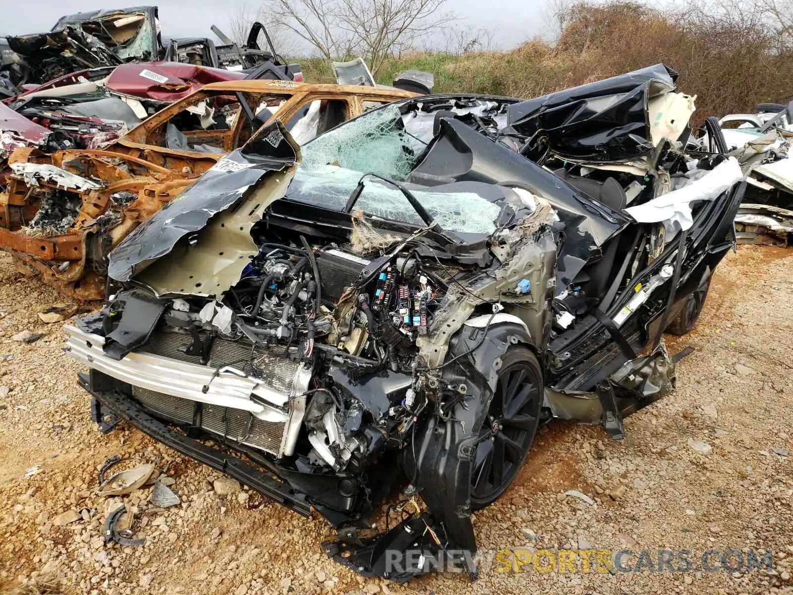 2 Photograph of a damaged car JTND4RBE6L3075111 TOYOTA COROLLA 2020