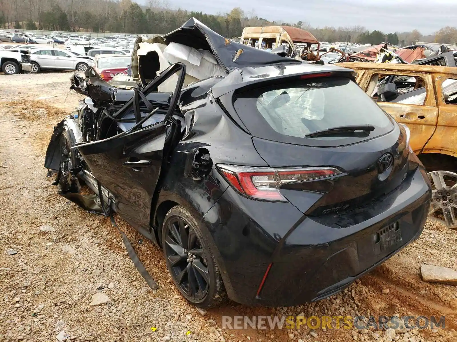 3 Photograph of a damaged car JTND4RBE6L3075111 TOYOTA COROLLA 2020