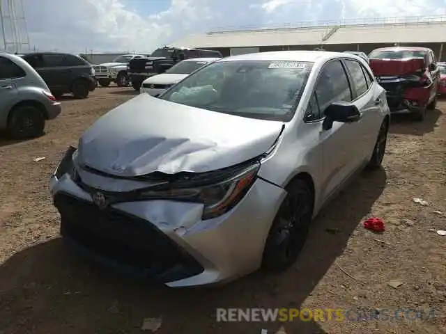 2 Photograph of a damaged car JTND4RBE6L3089168 TOYOTA COROLLA 2020