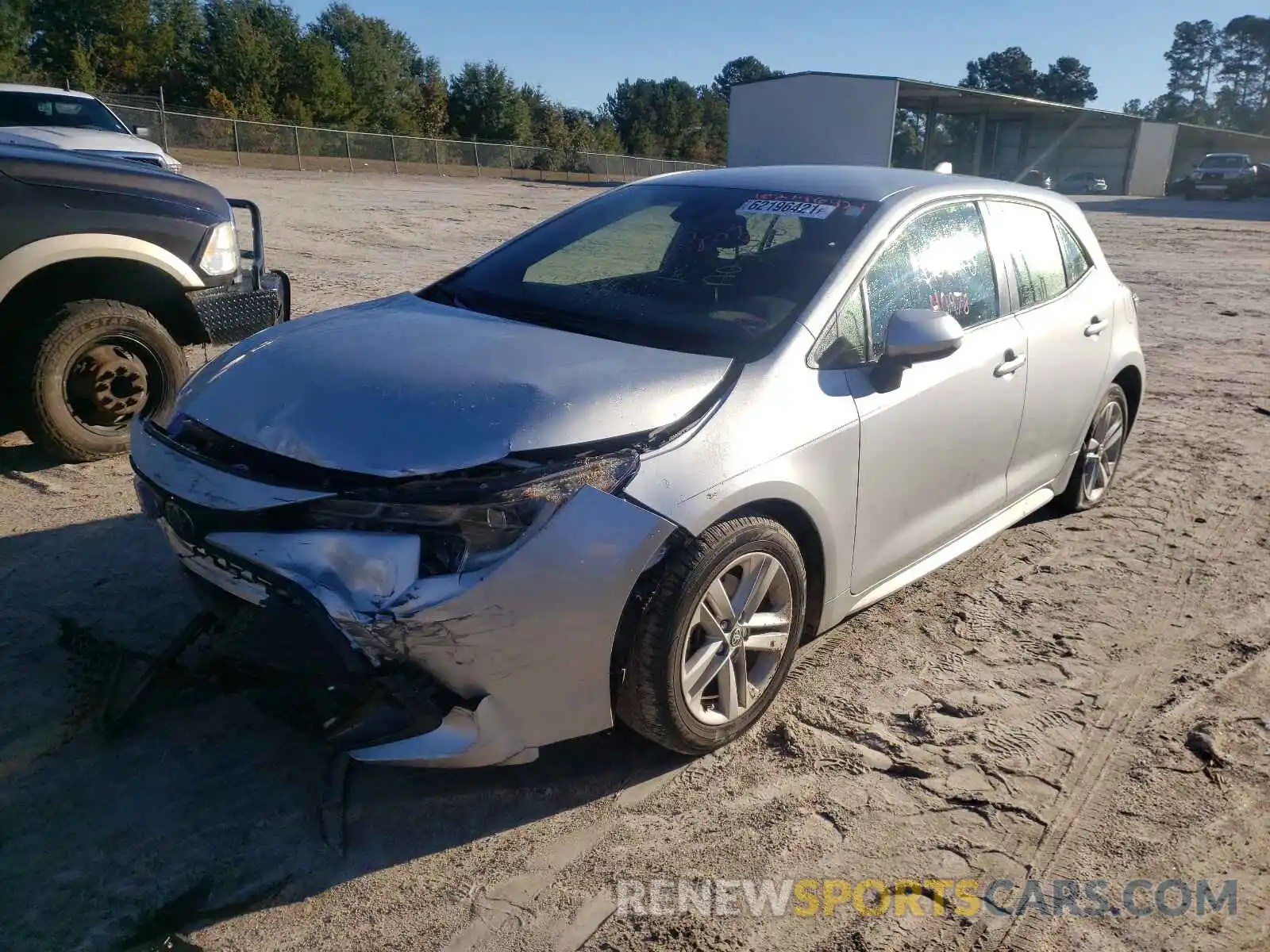 2 Photograph of a damaged car JTND4RBE6L3096248 TOYOTA COROLLA 2020