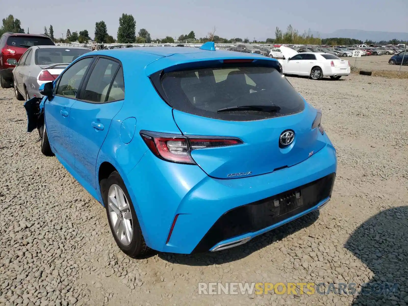 3 Photograph of a damaged car JTND4RBE7L3087848 TOYOTA COROLLA 2020