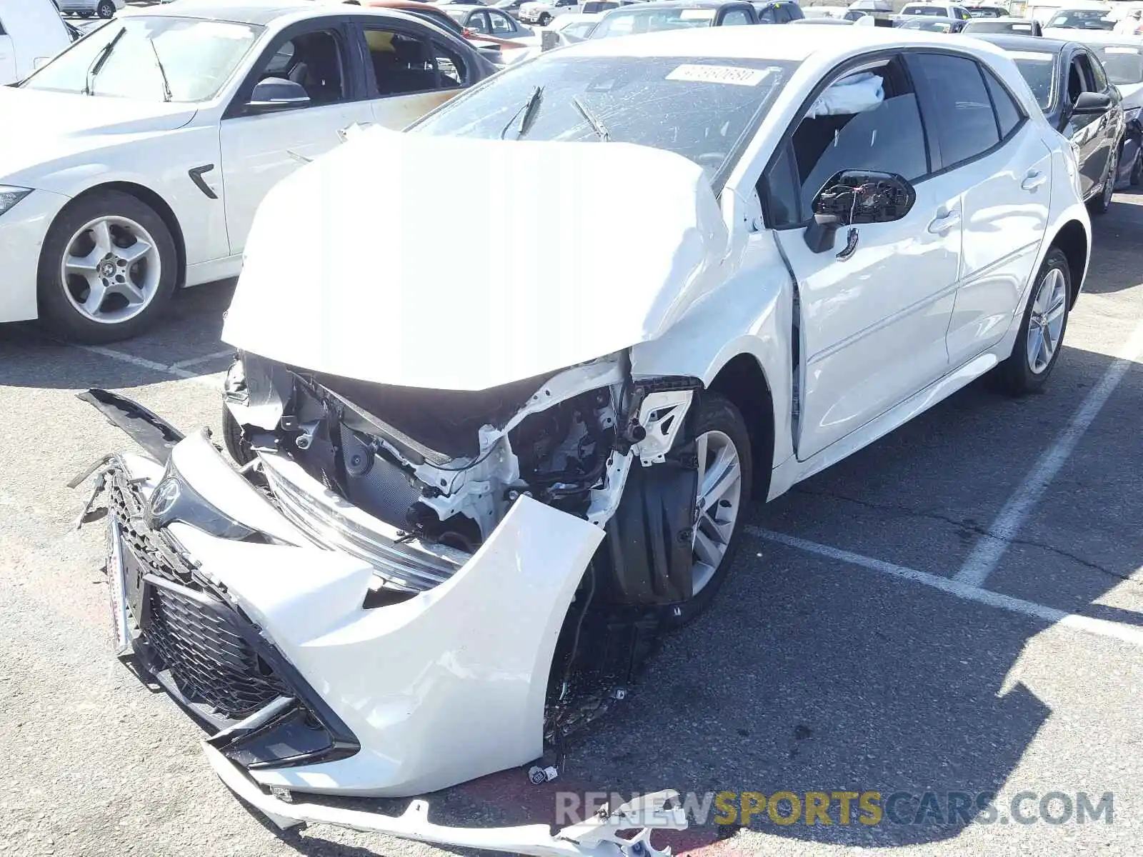 2 Photograph of a damaged car JTND4RBE7L3095139 TOYOTA COROLLA 2020