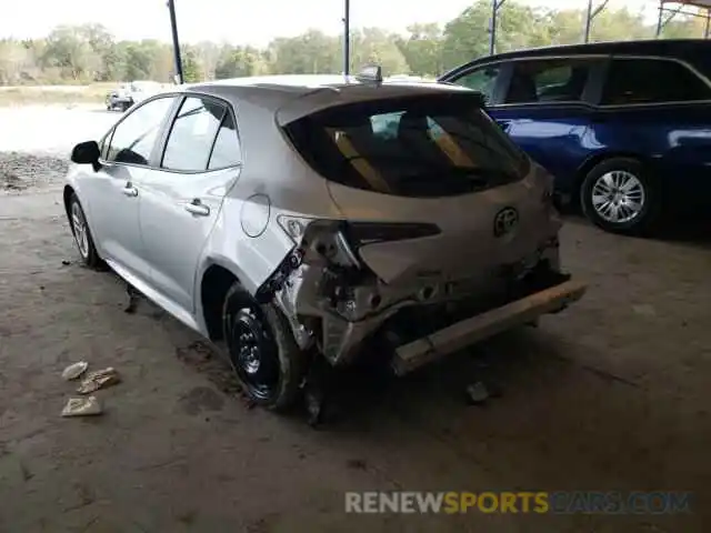 3 Photograph of a damaged car JTND4RBE7L3098364 TOYOTA COROLLA 2020