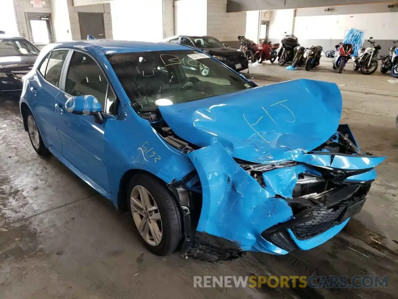 1 Photograph of a damaged car JTND4RBE8L3078401 TOYOTA COROLLA 2020