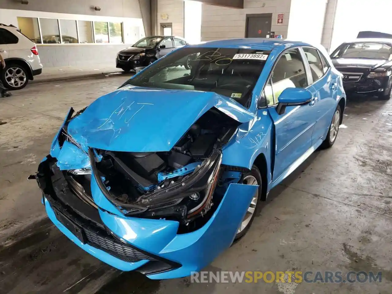 2 Photograph of a damaged car JTND4RBE8L3078401 TOYOTA COROLLA 2020