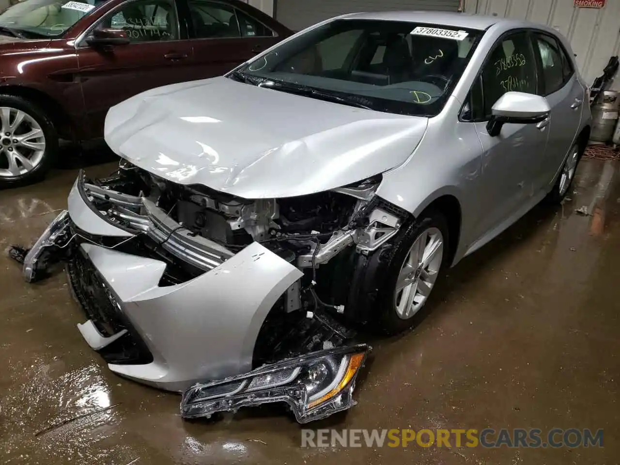 2 Photograph of a damaged car JTND4RBE8L3081119 TOYOTA COROLLA 2020