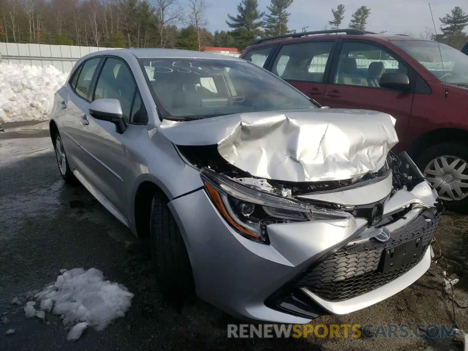 1 Photograph of a damaged car JTND4RBE8L3081363 TOYOTA COROLLA 2020