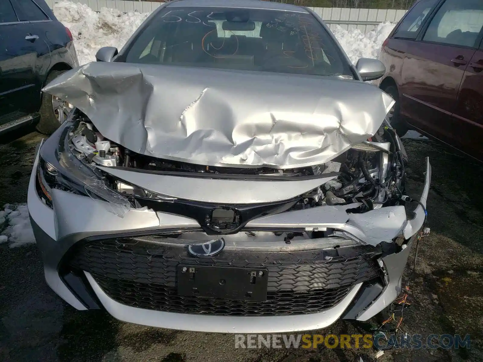 9 Photograph of a damaged car JTND4RBE8L3081363 TOYOTA COROLLA 2020