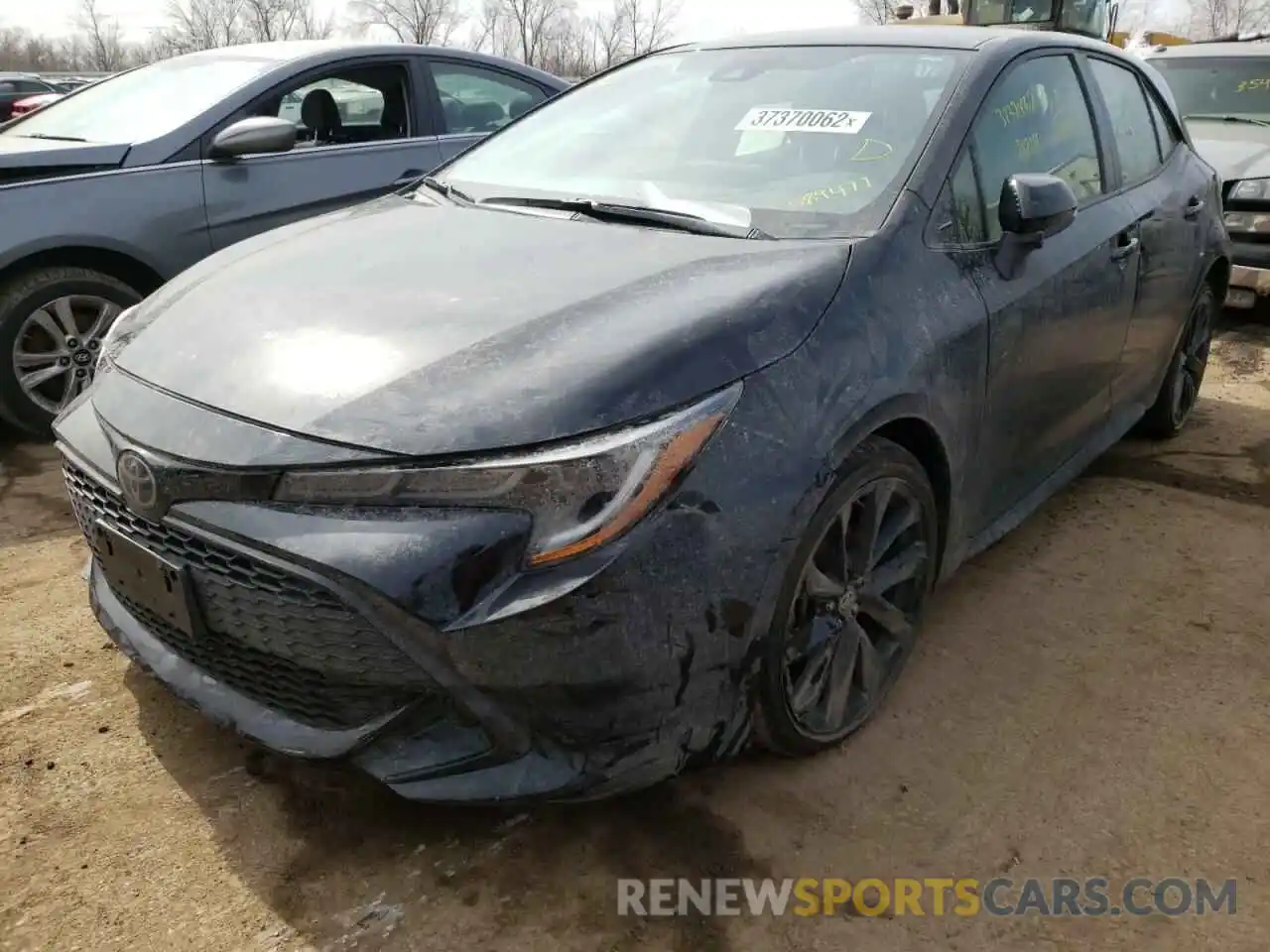 2 Photograph of a damaged car JTND4RBE8L3089477 TOYOTA COROLLA 2020