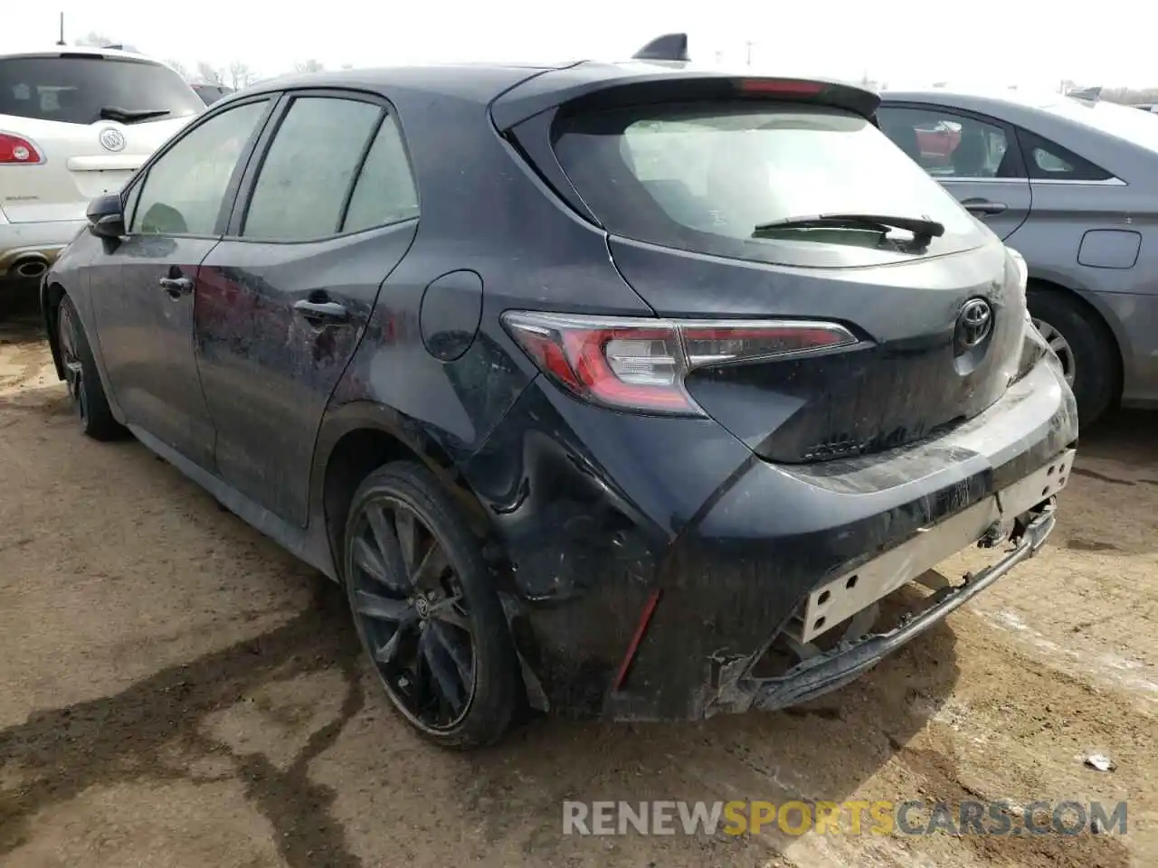 3 Photograph of a damaged car JTND4RBE8L3089477 TOYOTA COROLLA 2020