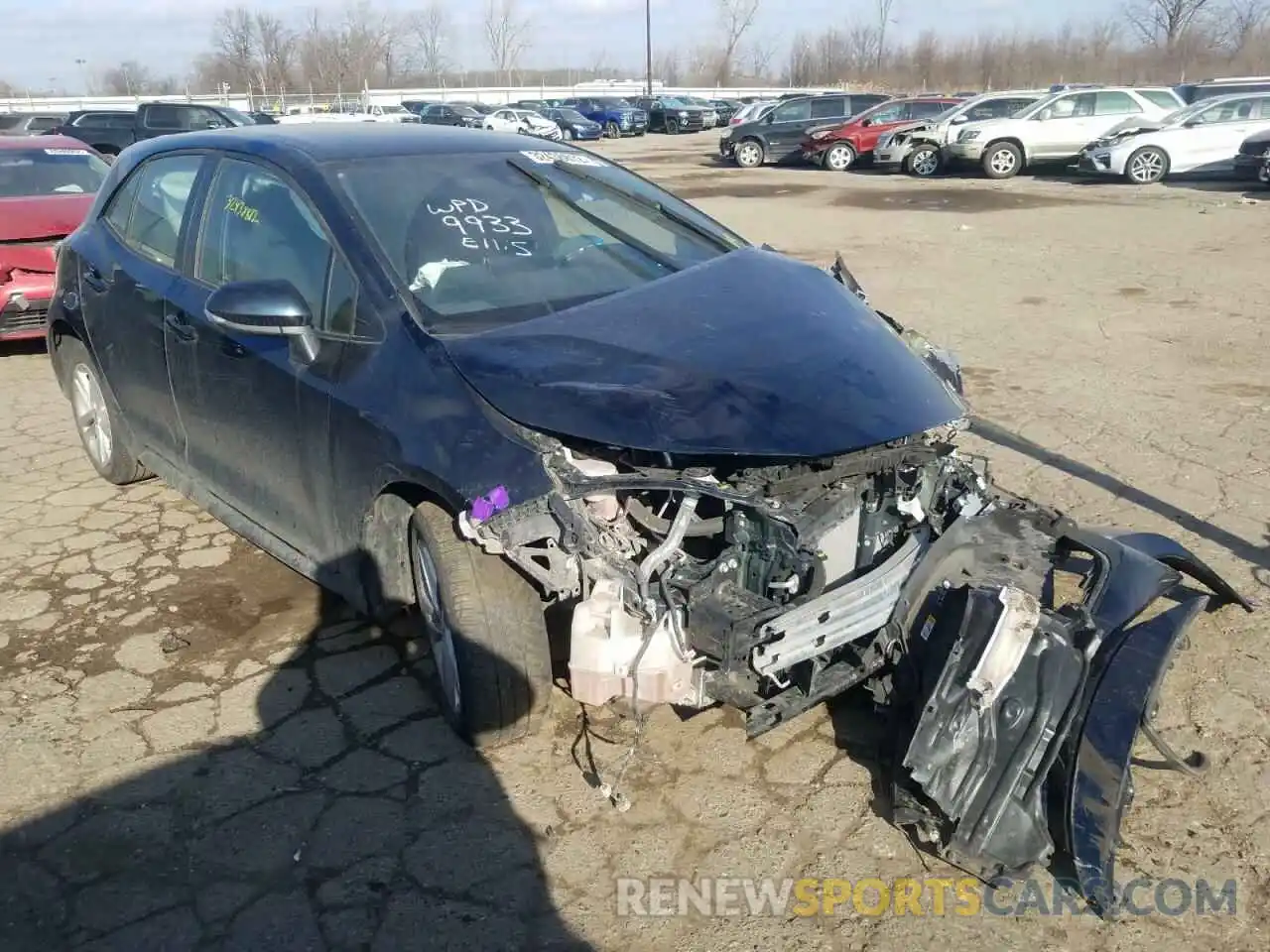 1 Photograph of a damaged car JTND4RBE8L3089933 TOYOTA COROLLA 2020