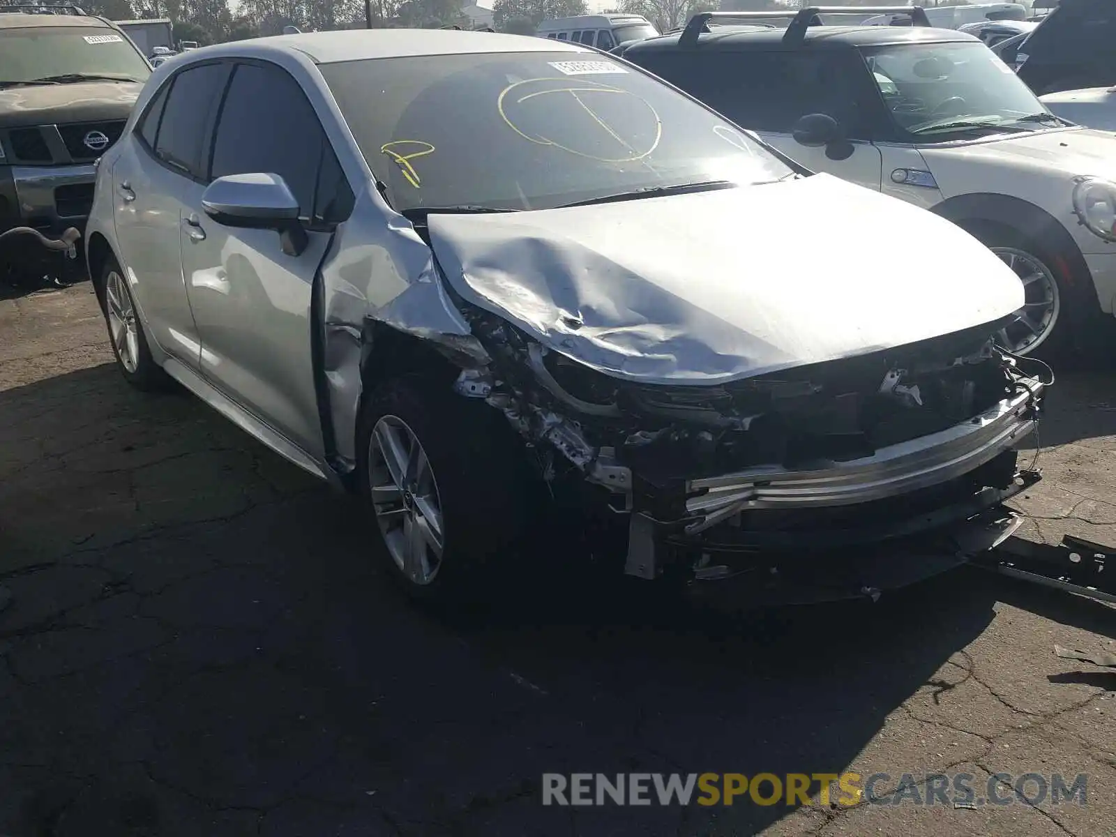 1 Photograph of a damaged car JTND4RBE8L3093013 TOYOTA COROLLA 2020