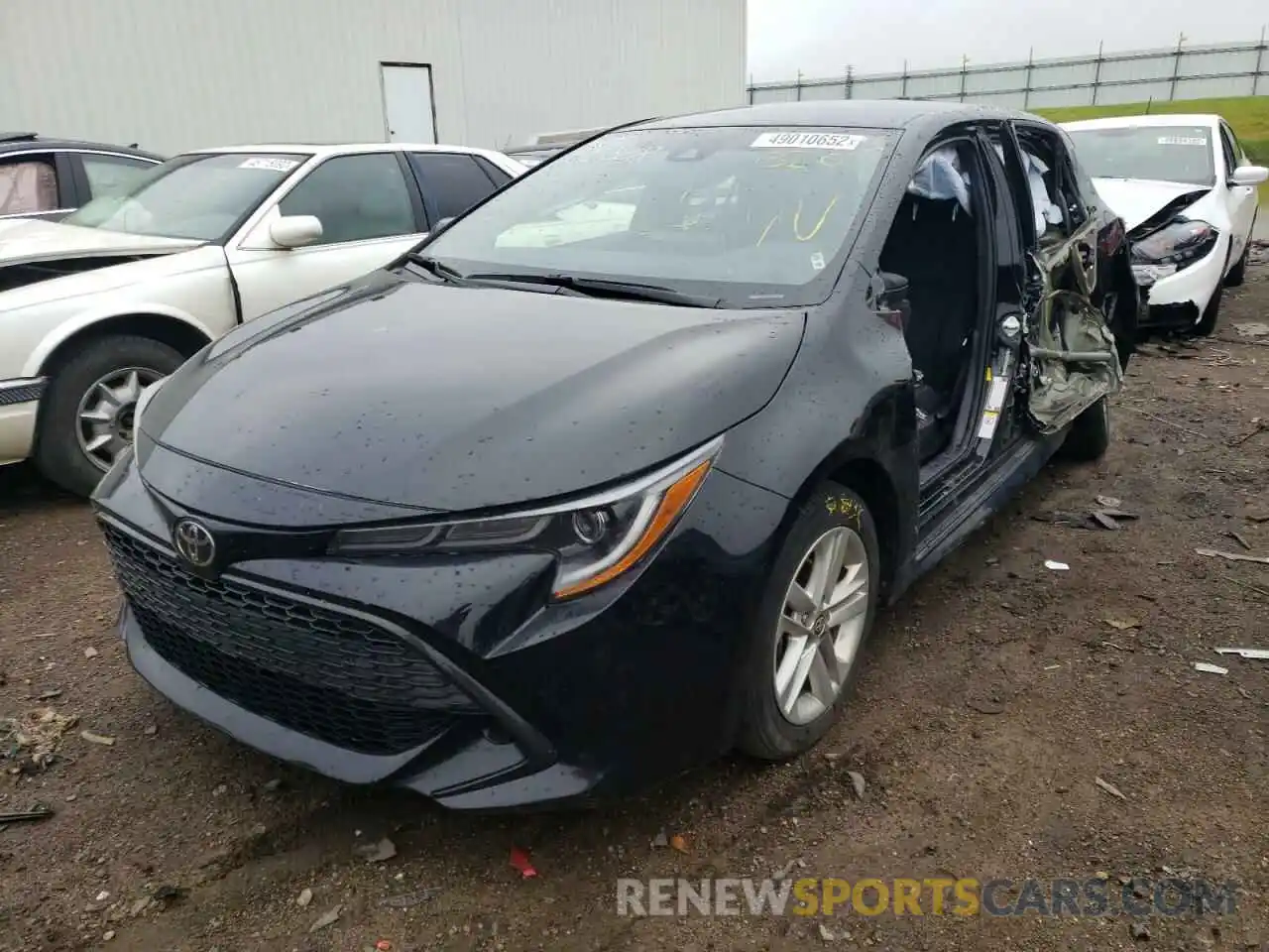 2 Photograph of a damaged car JTND4RBE8L3095828 TOYOTA COROLLA 2020