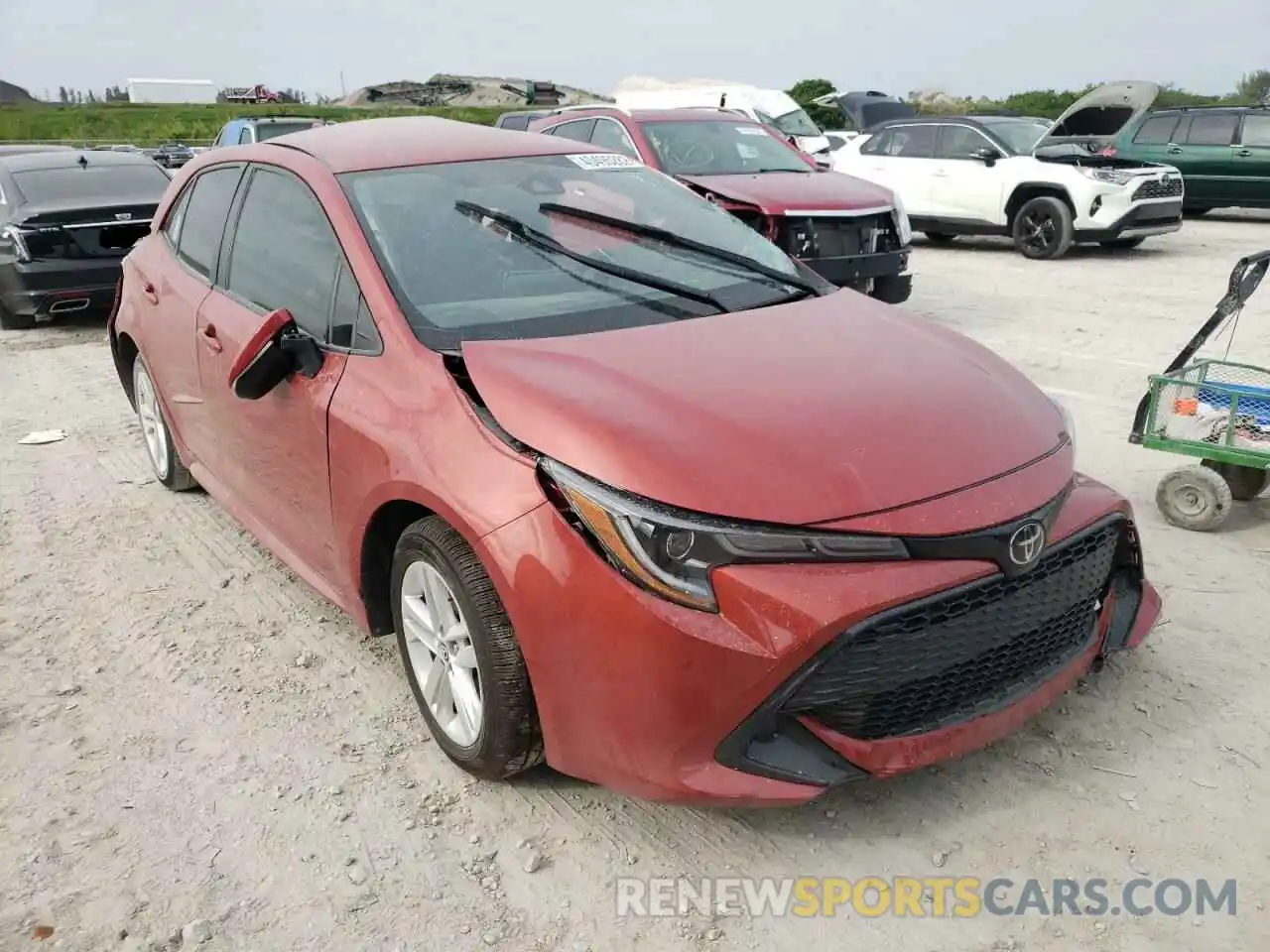 1 Photograph of a damaged car JTND4RBE8L3096056 TOYOTA COROLLA 2020