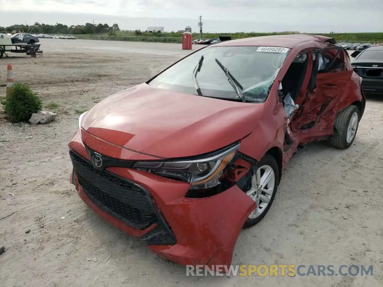 2 Photograph of a damaged car JTND4RBE8L3096056 TOYOTA COROLLA 2020