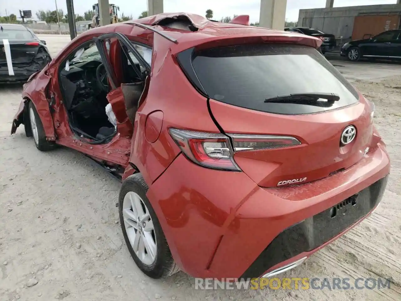 3 Photograph of a damaged car JTND4RBE8L3096056 TOYOTA COROLLA 2020