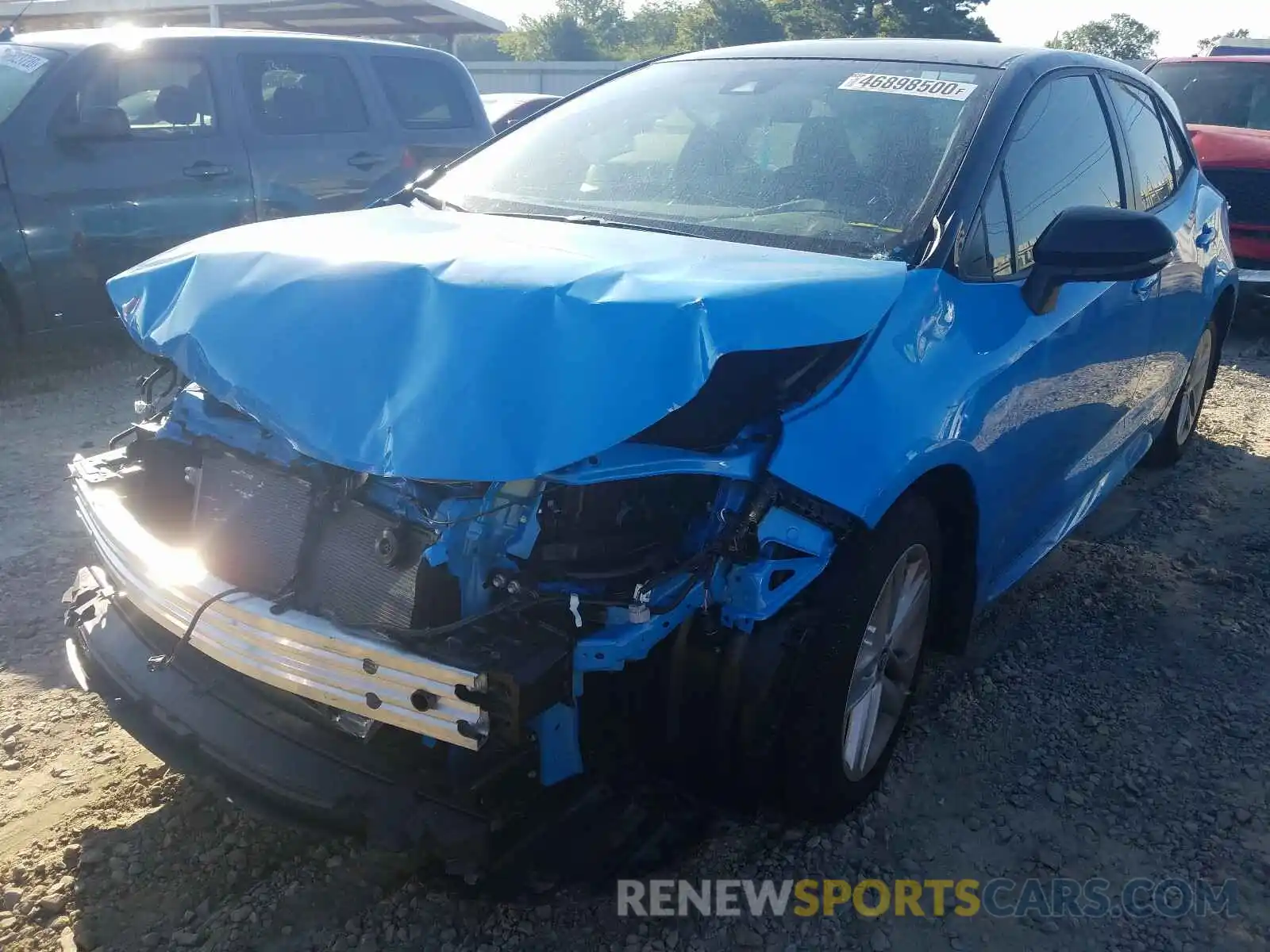 2 Photograph of a damaged car JTND4RBE8L3098809 TOYOTA COROLLA 2020