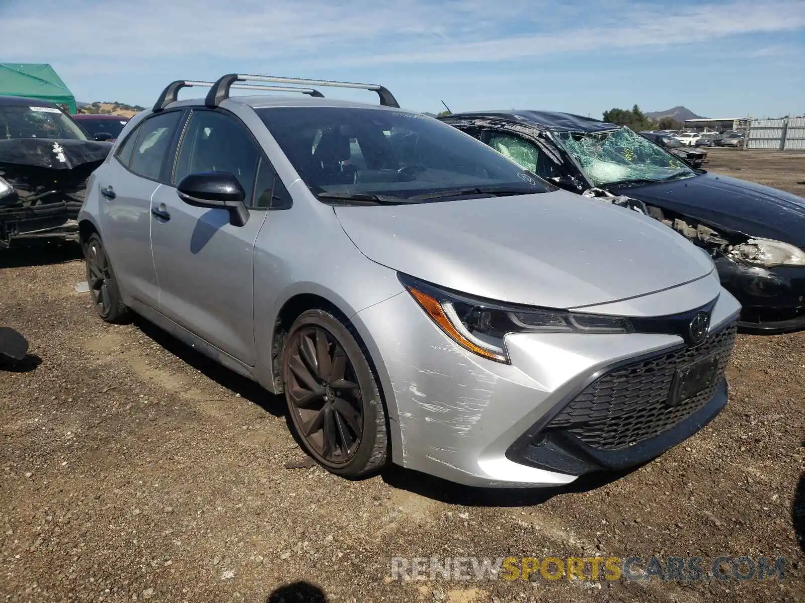 1 Photograph of a damaged car JTND4RBE9L3078908 TOYOTA COROLLA 2020