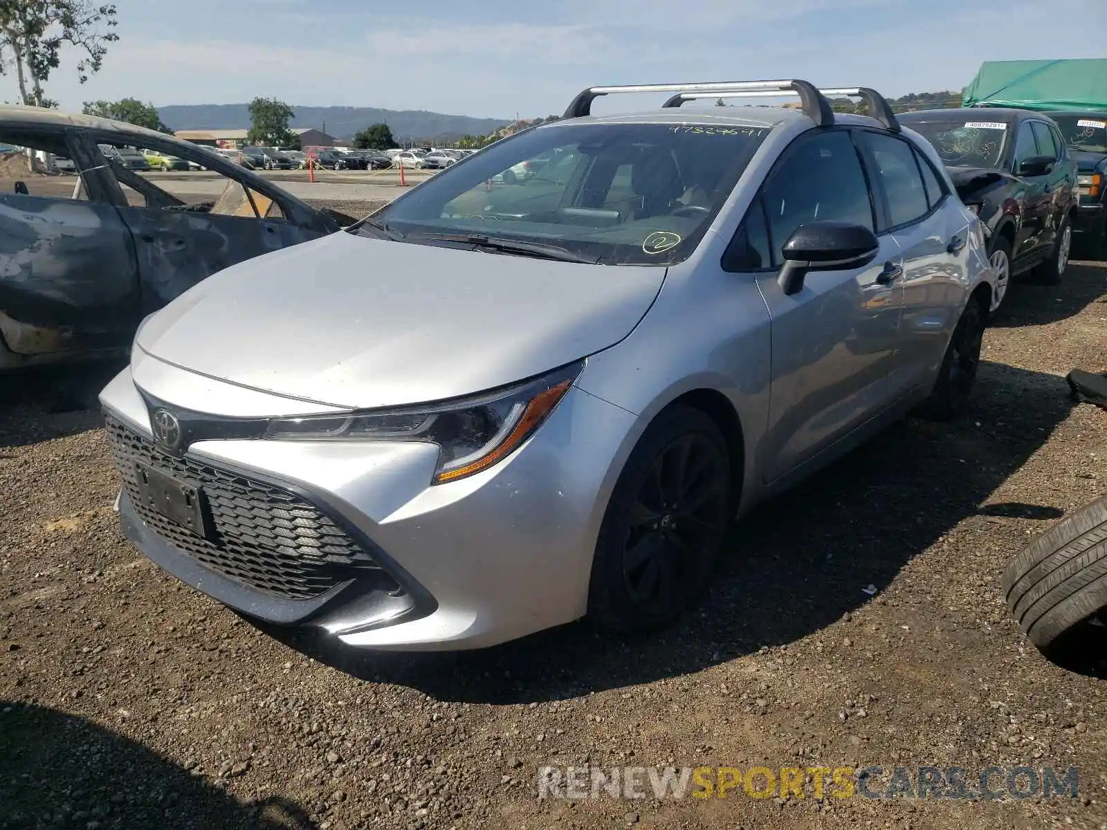 2 Photograph of a damaged car JTND4RBE9L3078908 TOYOTA COROLLA 2020