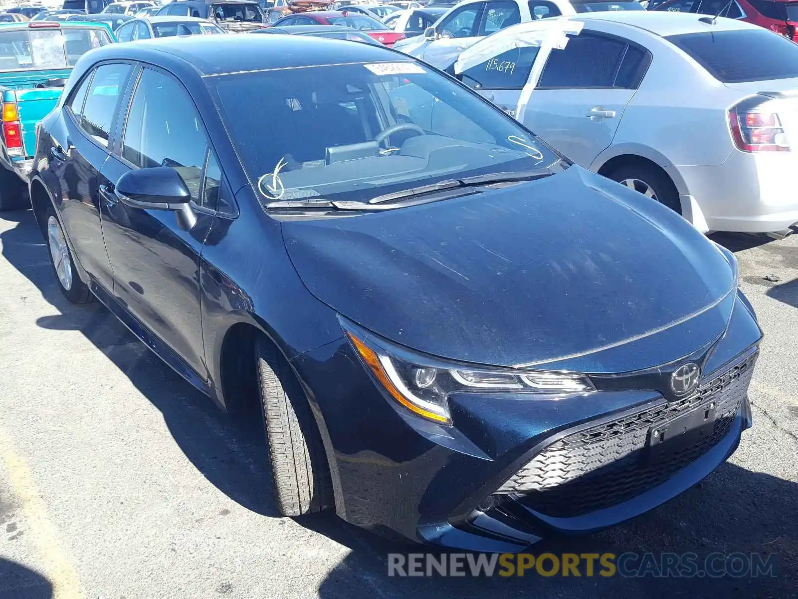 1 Photograph of a damaged car JTND4RBE9L3081307 TOYOTA COROLLA 2020