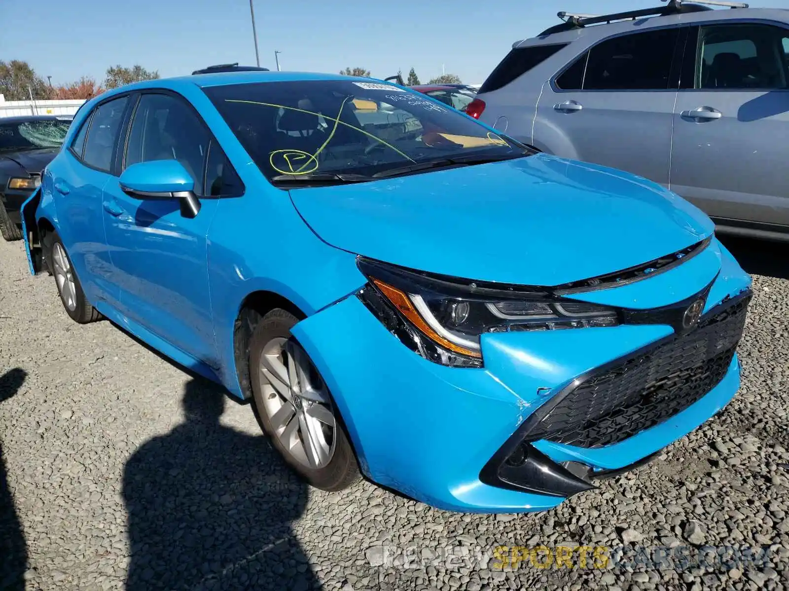 1 Photograph of a damaged car JTND4RBE9L3082246 TOYOTA COROLLA 2020