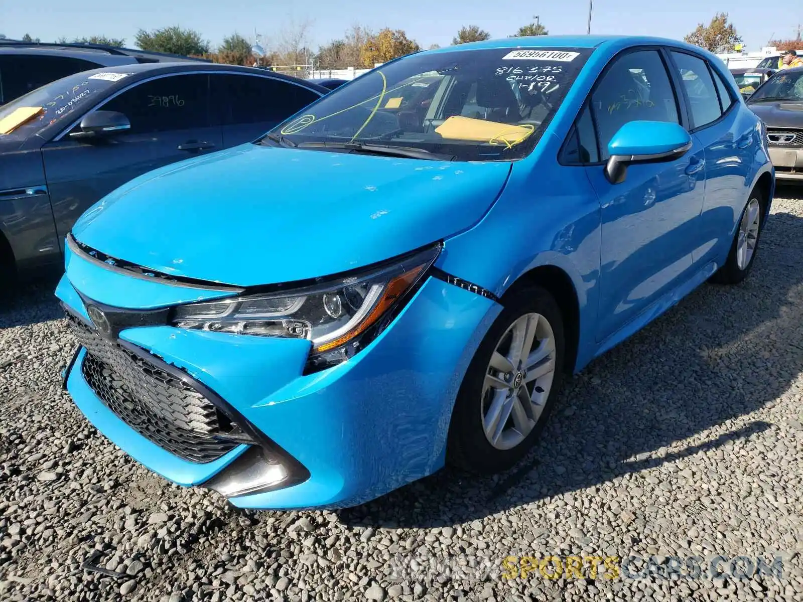 2 Photograph of a damaged car JTND4RBE9L3082246 TOYOTA COROLLA 2020