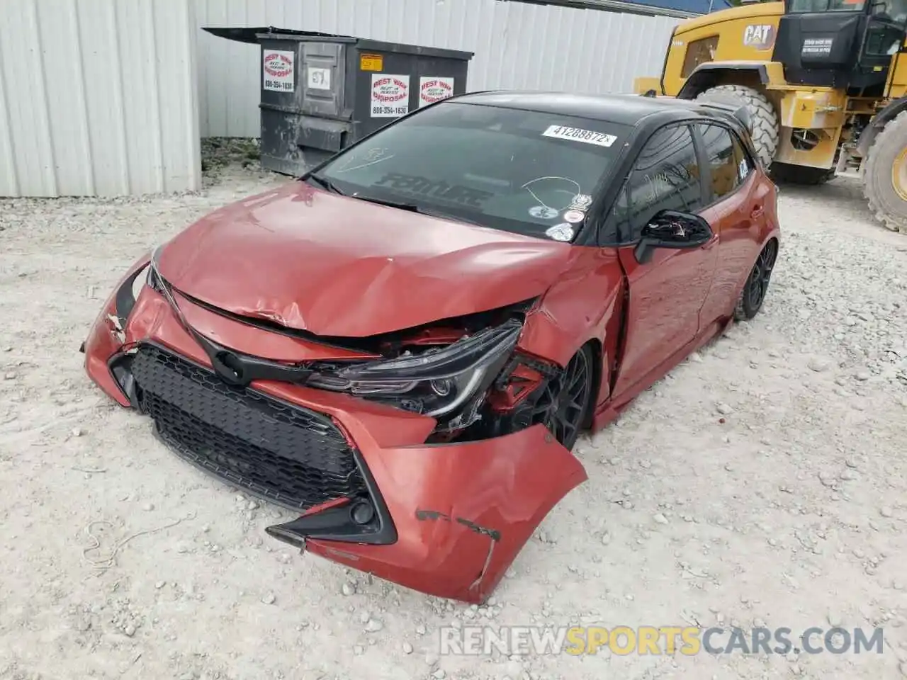 2 Photograph of a damaged car JTND4RBE9L3085390 TOYOTA COROLLA 2020