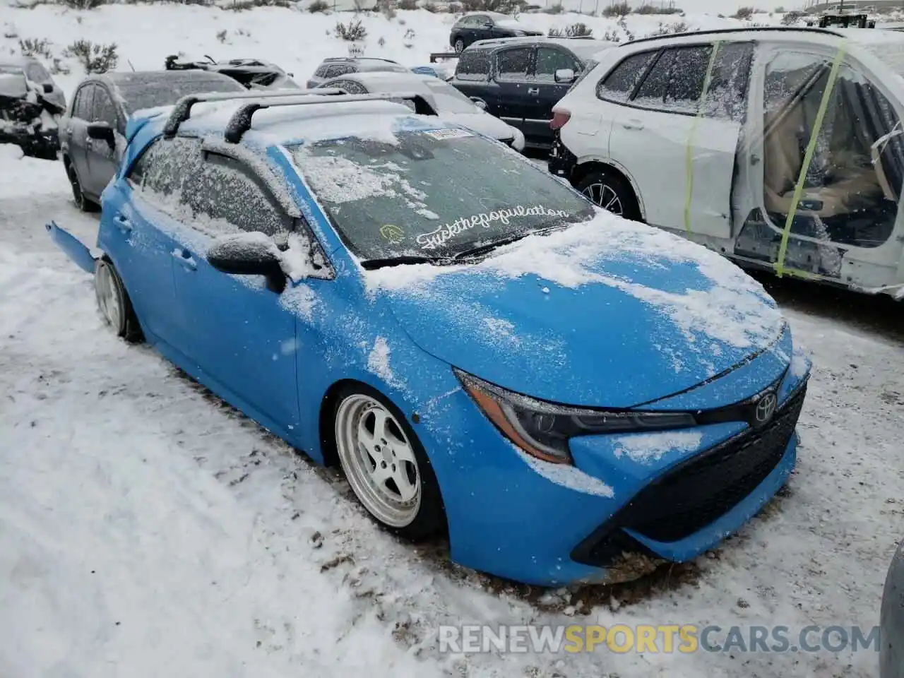 1 Photograph of a damaged car JTND4RBE9L3087270 TOYOTA COROLLA 2020