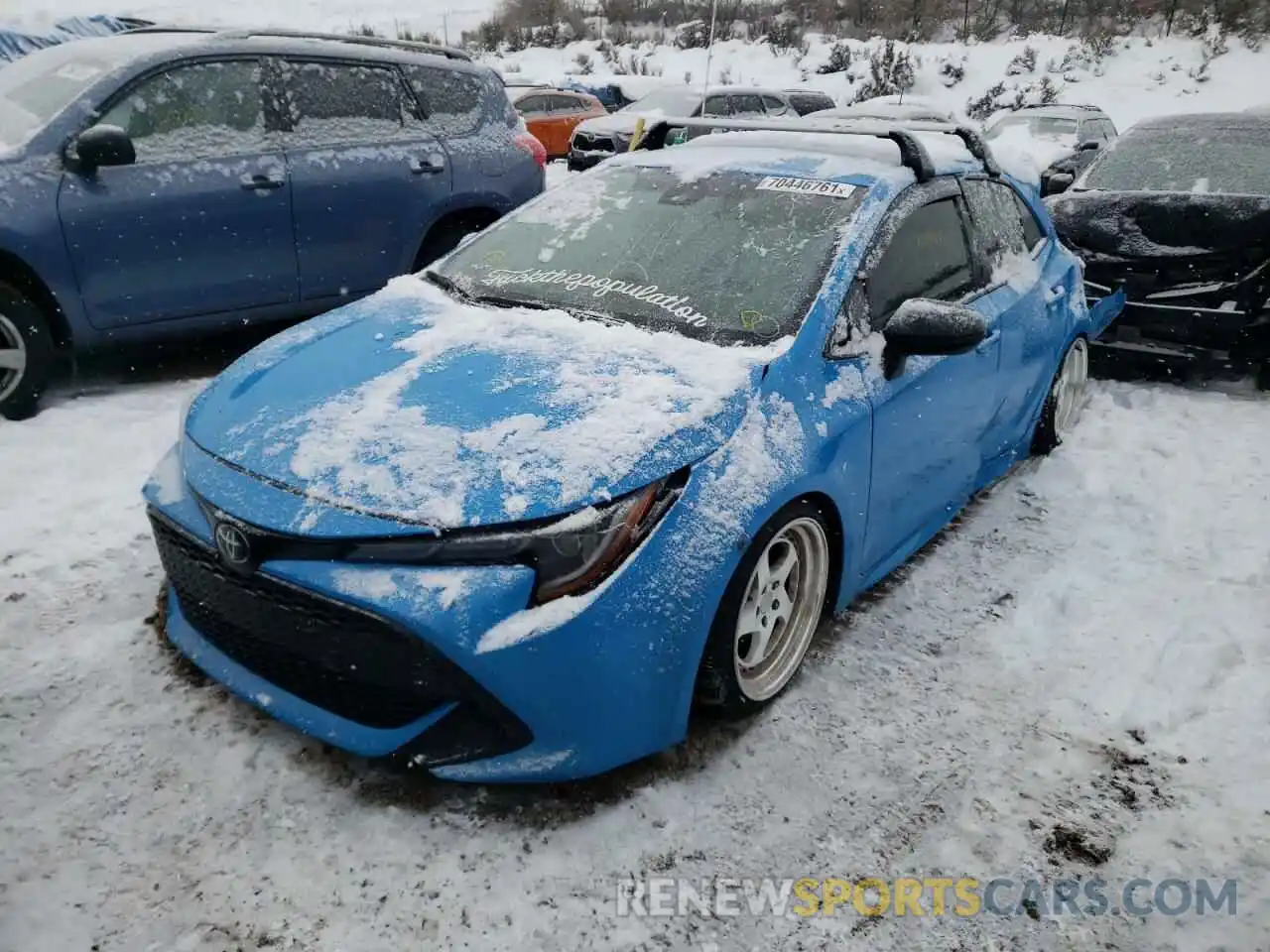 2 Photograph of a damaged car JTND4RBE9L3087270 TOYOTA COROLLA 2020