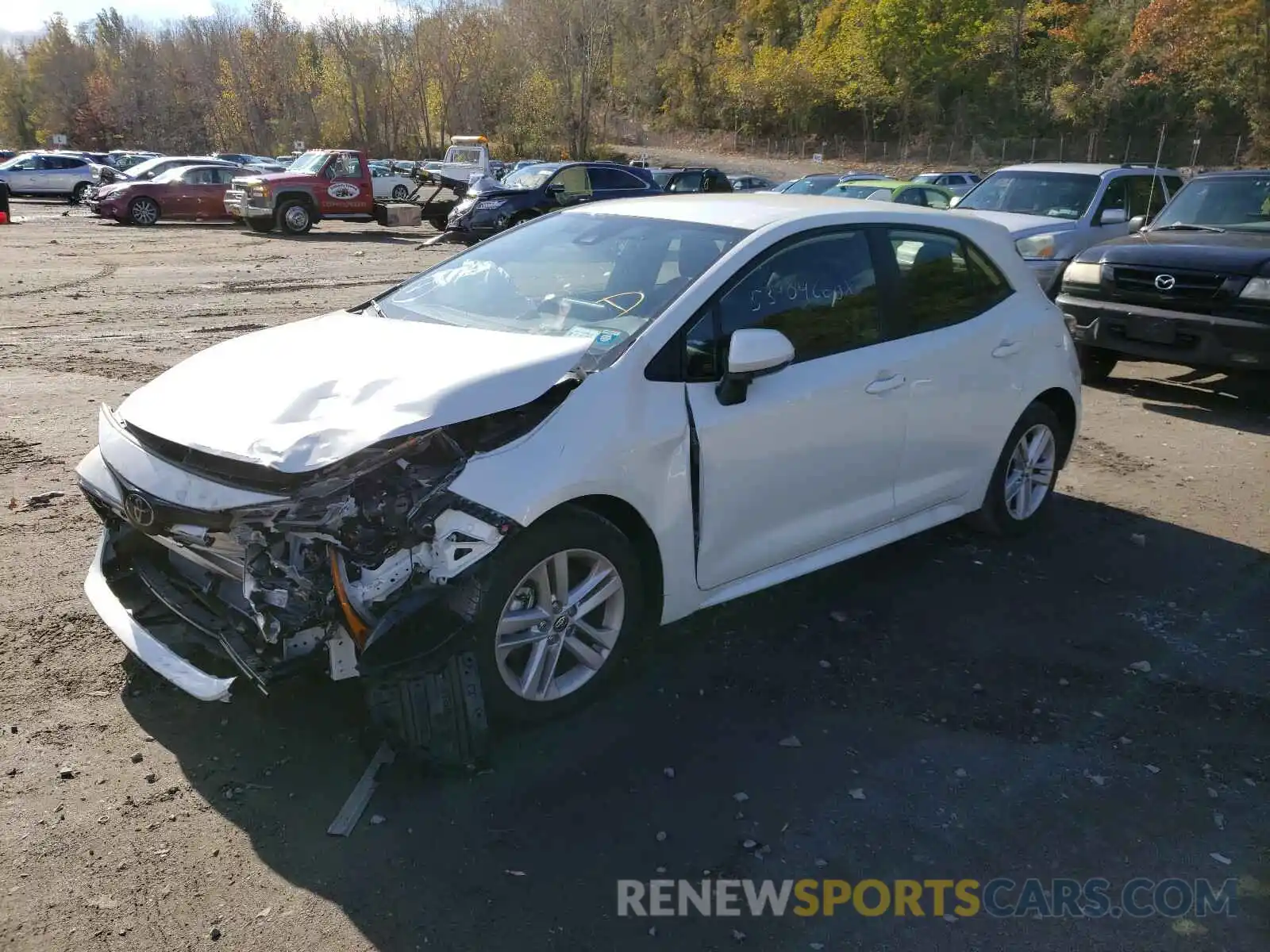 2 Photograph of a damaged car JTND4RBE9L3089309 TOYOTA COROLLA 2020