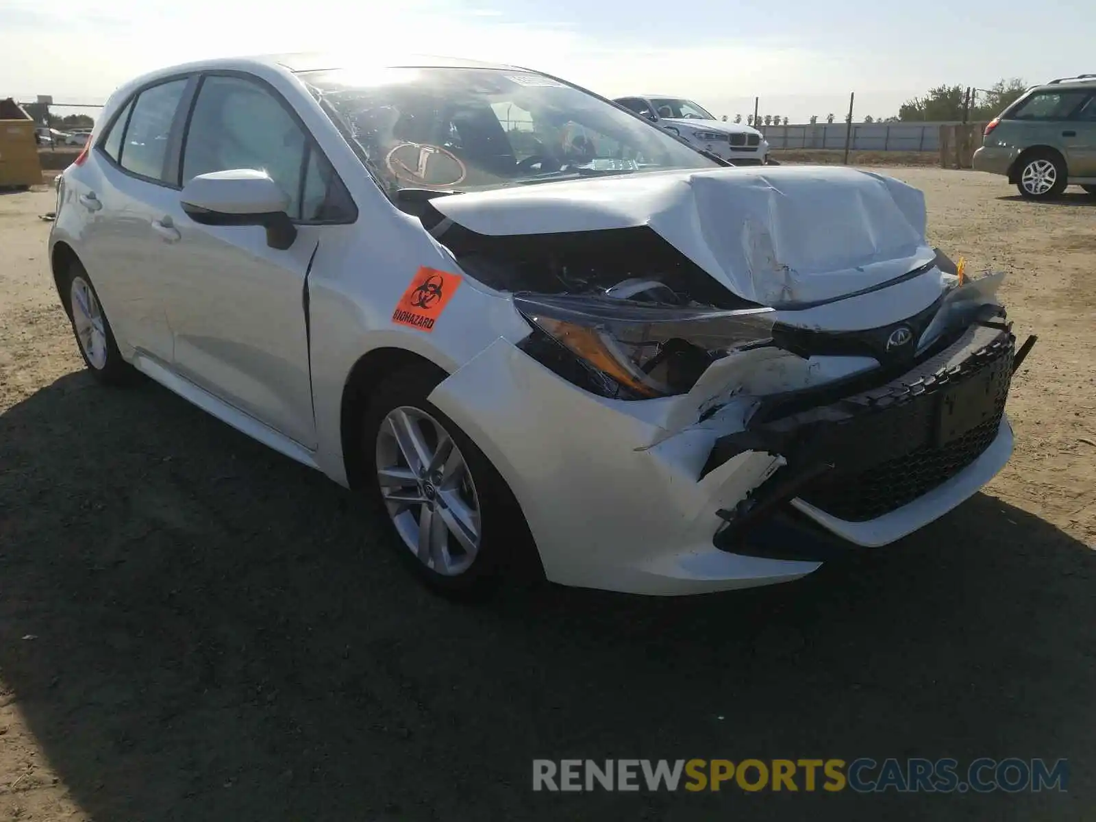 1 Photograph of a damaged car JTND4RBE9L3090623 TOYOTA COROLLA 2020