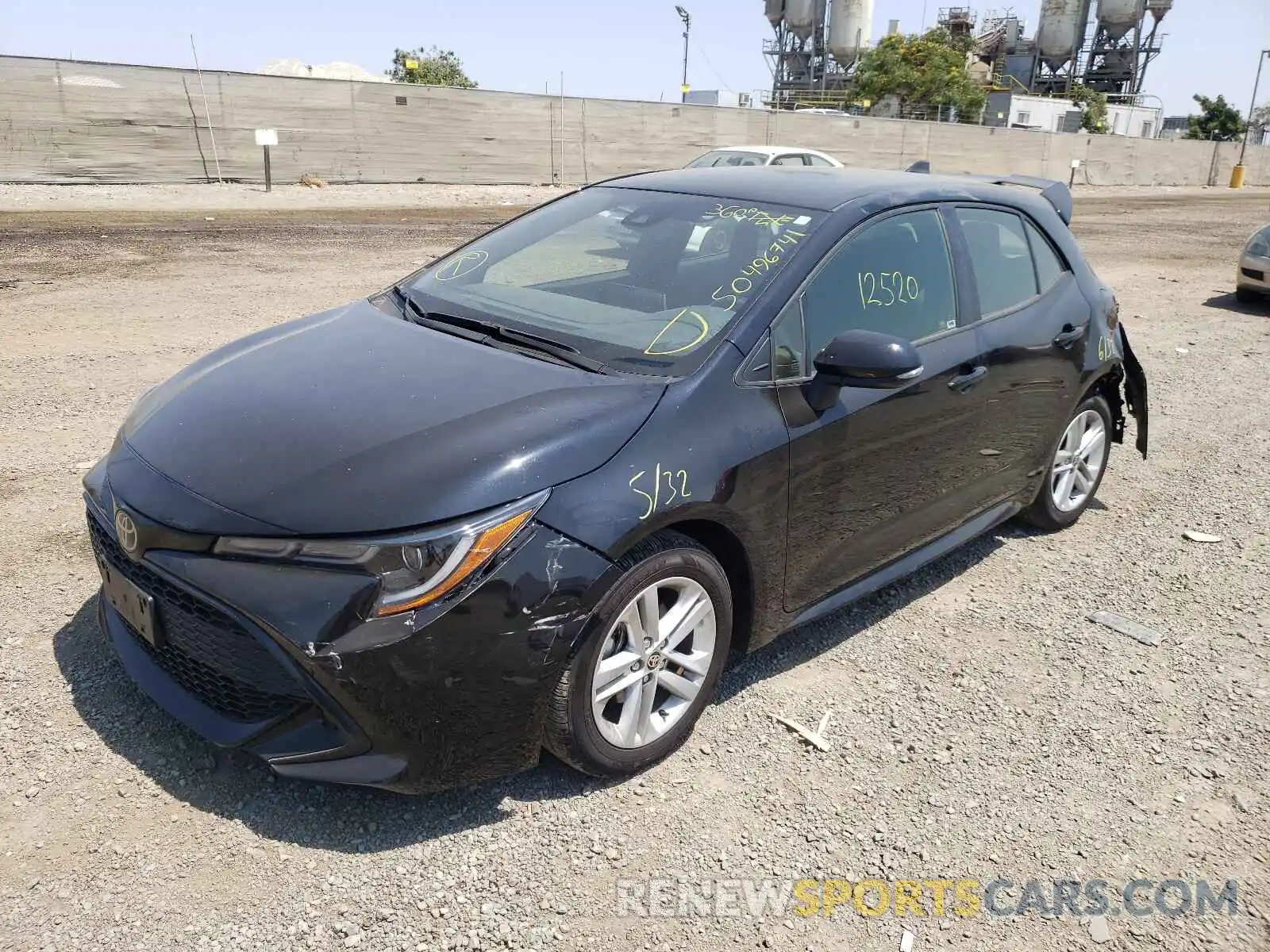 2 Photograph of a damaged car JTND4RBE9L3098155 TOYOTA COROLLA 2020