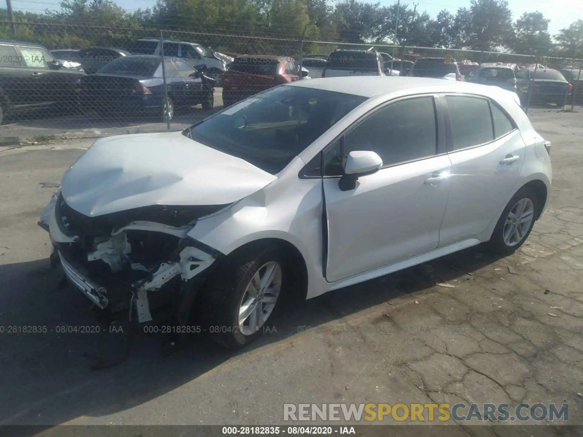 2 Photograph of a damaged car JTND4RBEXL3073913 TOYOTA COROLLA 2020