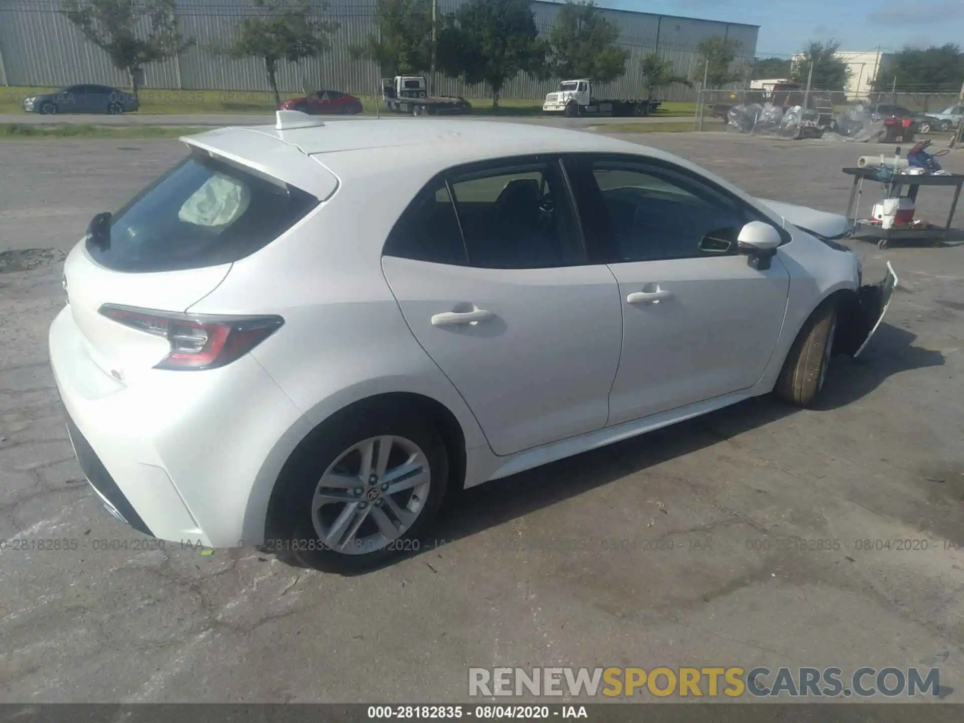 4 Photograph of a damaged car JTND4RBEXL3073913 TOYOTA COROLLA 2020