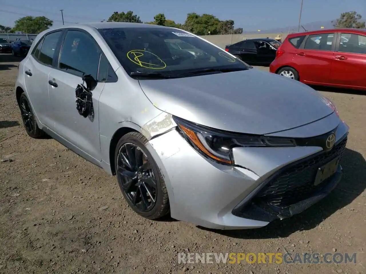 1 Photograph of a damaged car JTND4RBEXL3087214 TOYOTA COROLLA 2020