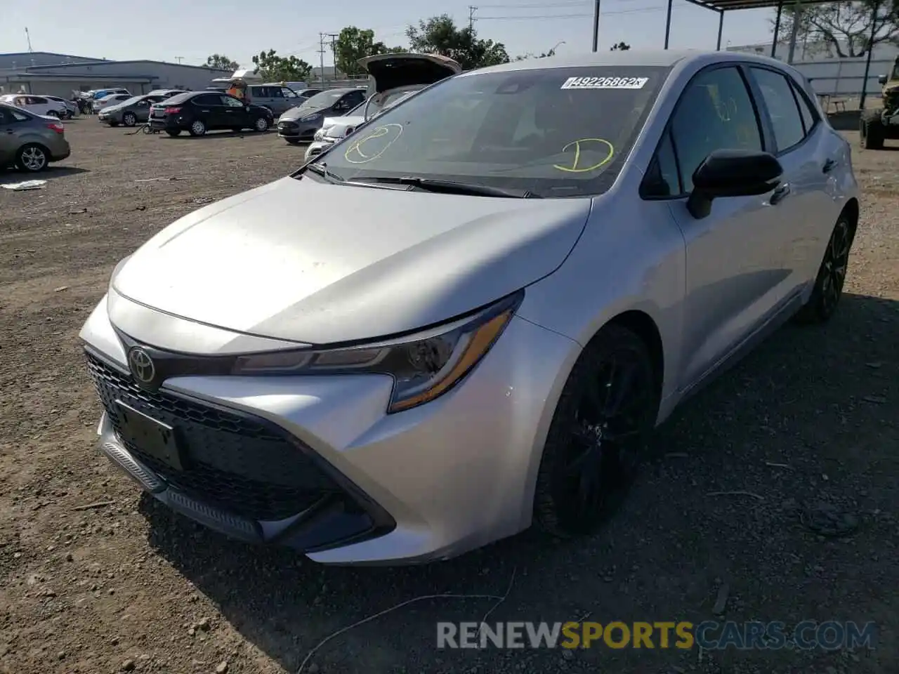 2 Photograph of a damaged car JTND4RBEXL3087214 TOYOTA COROLLA 2020