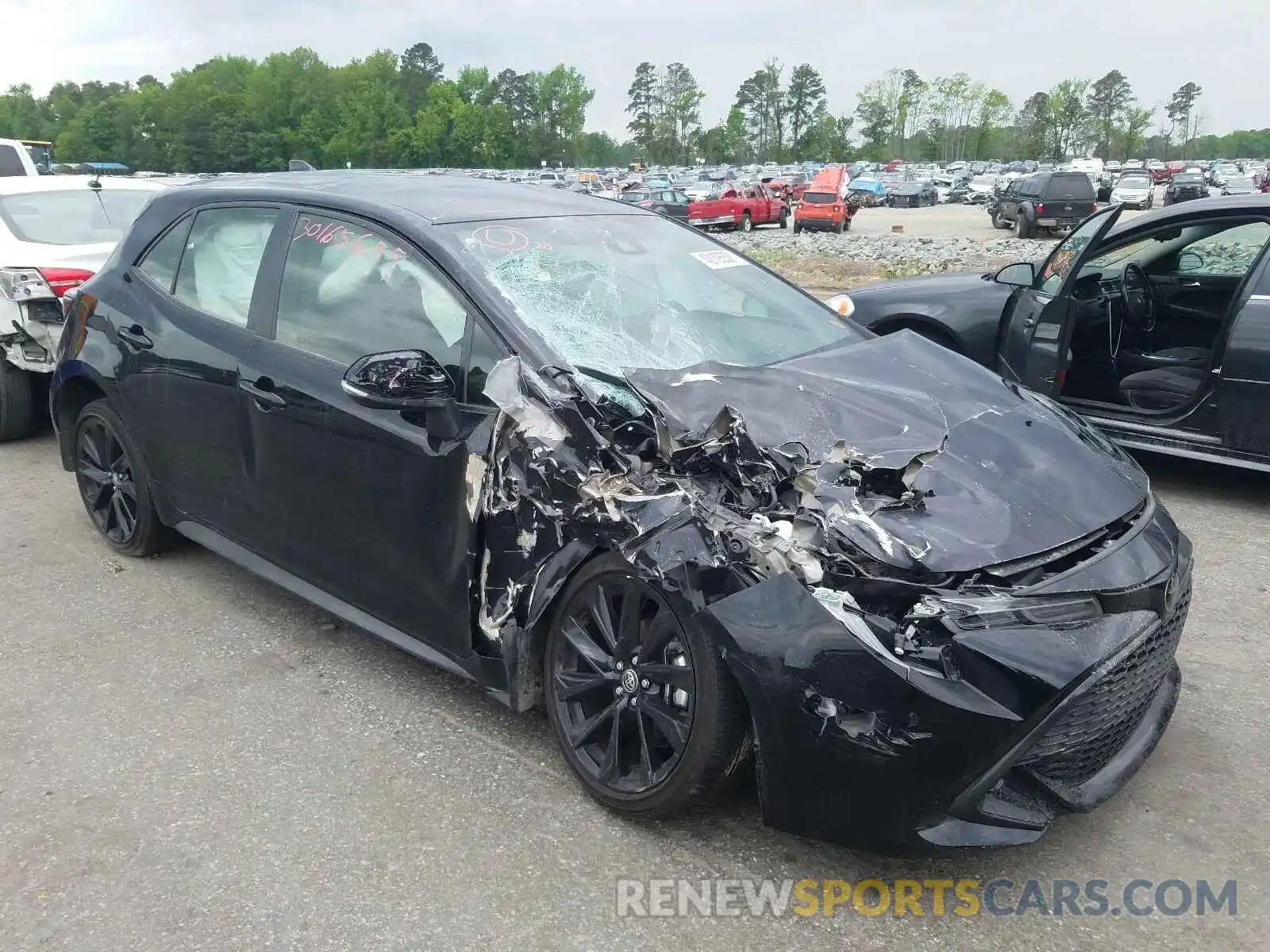 1 Photograph of a damaged car JTND4RBEXL3092297 TOYOTA COROLLA 2020