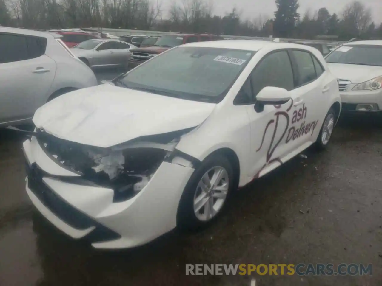 2 Photograph of a damaged car JTND4RBEXL3097225 TOYOTA COROLLA 2020