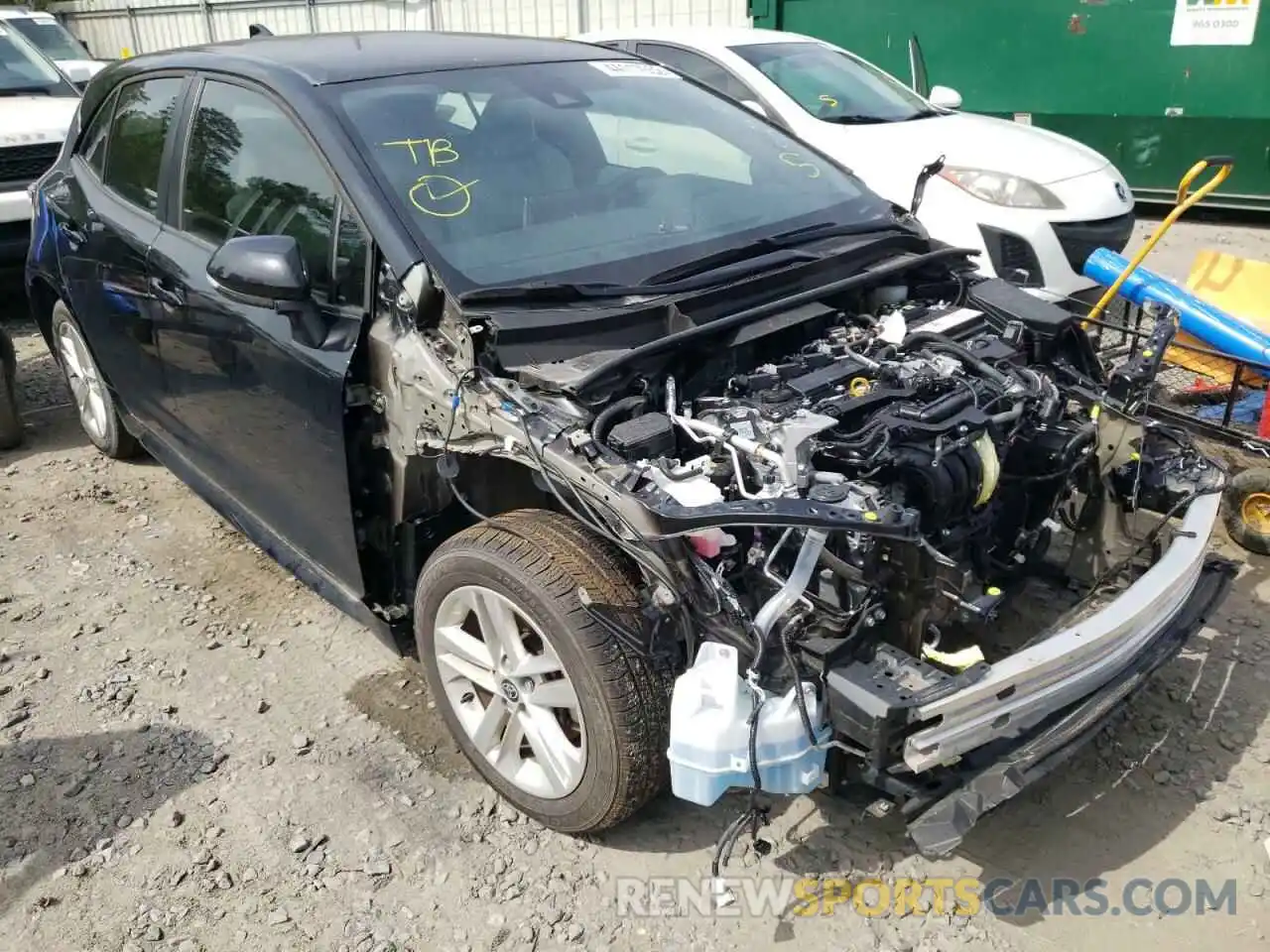 1 Photograph of a damaged car JTND4RBEXL3097922 TOYOTA COROLLA 2020