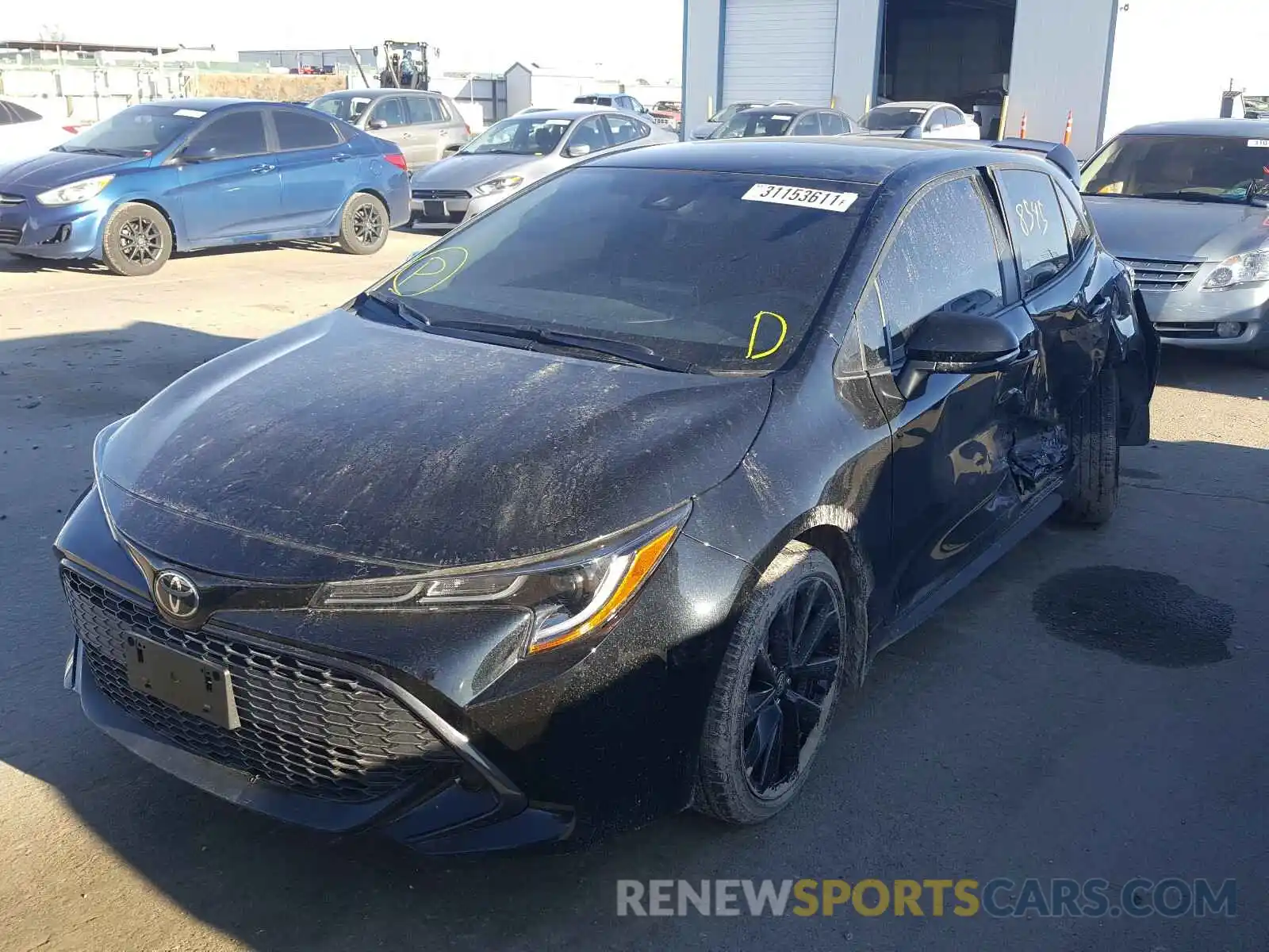 2 Photograph of a damaged car JTND4RBEXL3102553 TOYOTA COROLLA 2020