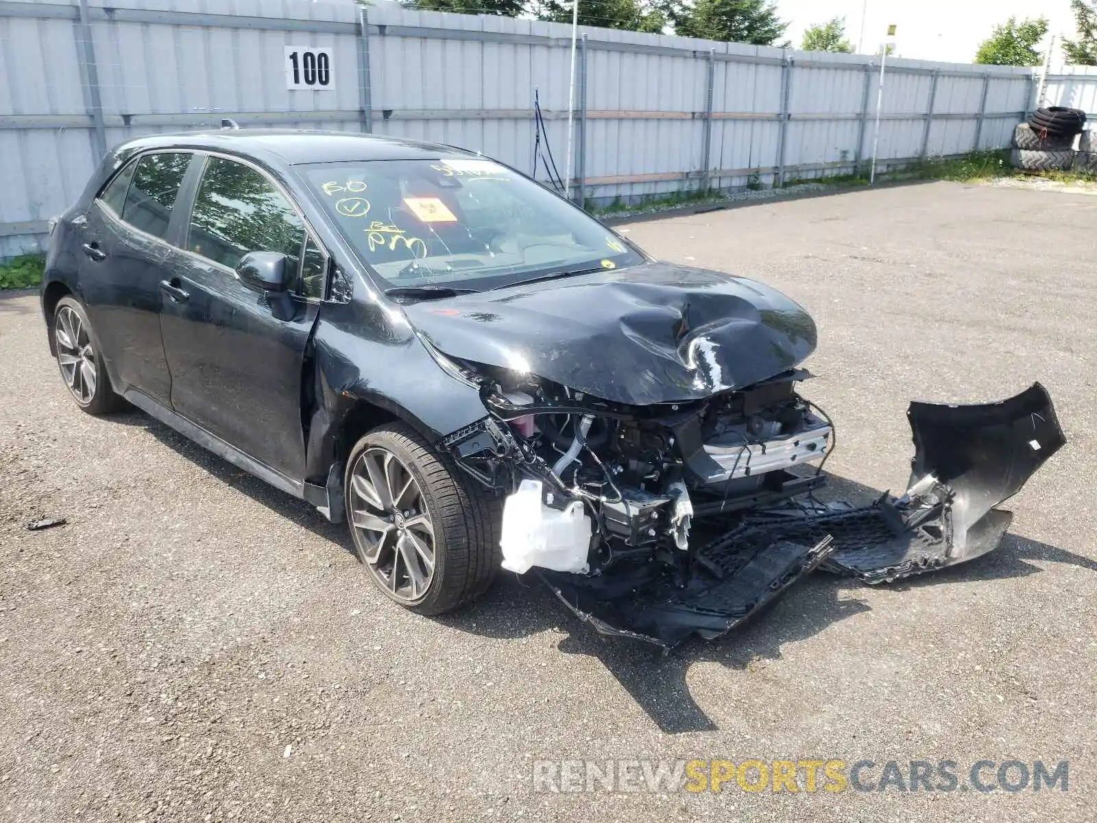 1 Photograph of a damaged car JTNK4RBE2L3087831 TOYOTA COROLLA 2020