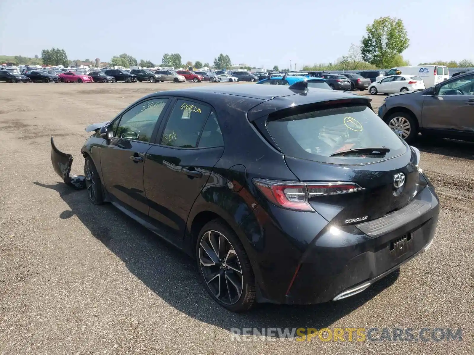 3 Photograph of a damaged car JTNK4RBE2L3087831 TOYOTA COROLLA 2020